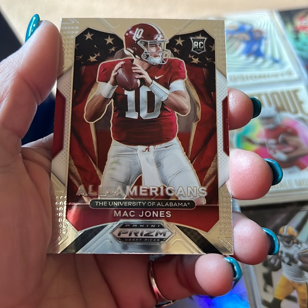 🏈💎Mac Jones "Panini Prizm Red Cracked Ice" DP Rookie Card 💎🏈